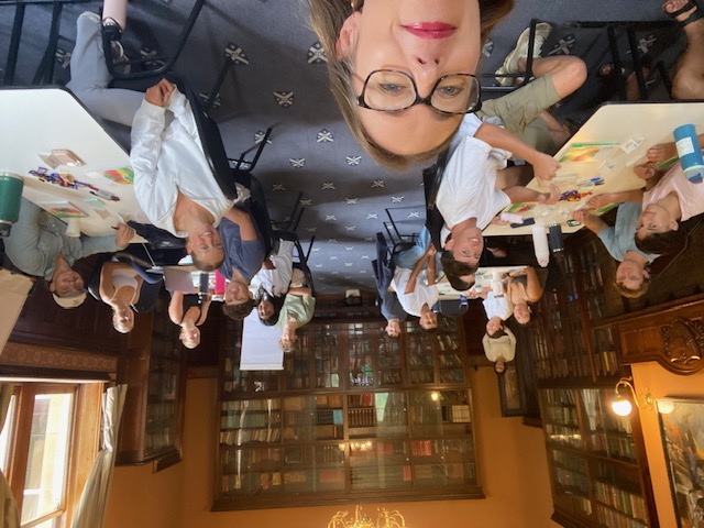MHFA workshop group in a historic library setting
